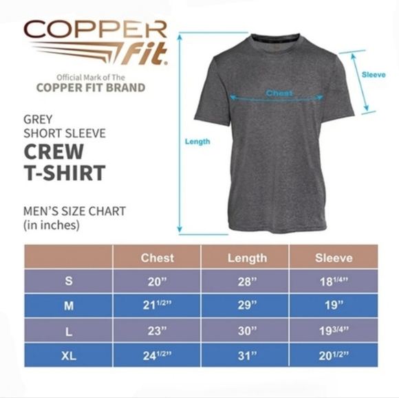 Men's Copper Fit Tee - Picture 7 of 7